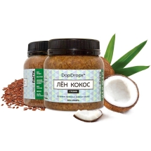 Кокосовая паста со льном и стевией, в пластике, 250г