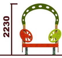 Беседка на пружинах Телега 06023 для детской площадки Беседка на пружинах Телега 06023 для детской площадки