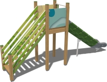 Детская горка Борей Papercut ГР101.00.1.1 для игровой площадки Детская горка Борей Papercut ГР101.00.1.1 для игровой площадки