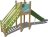 Детская горка Борей Papercut ГР101.00.1.1 для игровой площадки