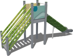 Детская горка Борей Papercut ГР101.00.1.1 для игровой площадки, фото 2 Детская горка Борей Papercut ГР101.00.1.1 для игровой площадки, фото 2