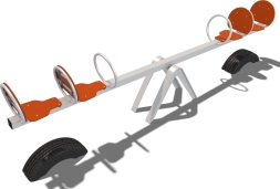 Качели-балансир 4х местные Квартет Vector КЧ003.00.10 для детской площадки, фото 1