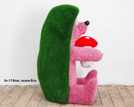 Топиари ежик Лори, h=119см - газон Eco, фото 3