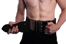 Пояс для пауэрлифтинга 100 мм, со скобой, двухслойный