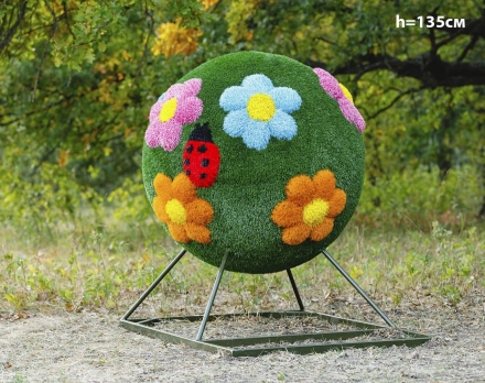 Топиари шар Поляна, h=190 см - газон Eco, фото 3