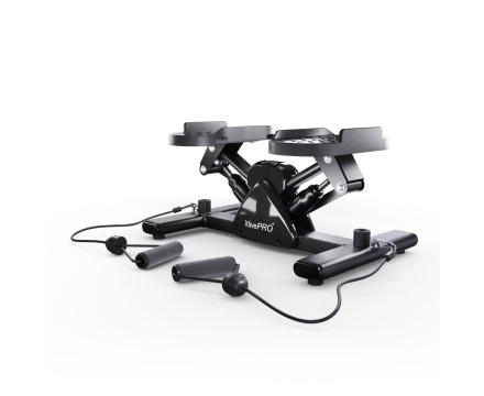 Балансировочный степпер DFC XtivePRO с эспандерами, черный, фото 2