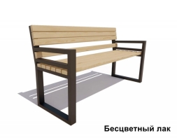 Скамейка садовая Модерн, Лиственница 1,8 м, фото 2