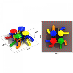 Детская игровая площадка Каравай 2.3, фото 3 Детская игровая площадка Каравай 2.3, фото 3