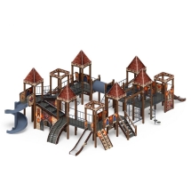 Детская игровая площадка Замок Средневековый ДИК 2.18.12-02 H=900 H=1200 H=2000 винтовой скат