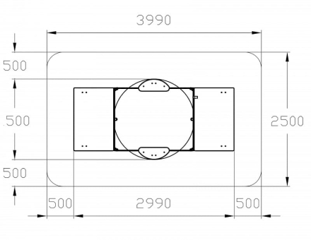 Песочница с крышкой средняя и навесом Грибок (Азбука) - ИО 5.01.10-05, фото 6