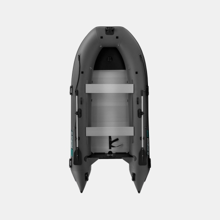 Gladiator C 370 AL ACTIVE Темно-серый моторная лодка ПВХ Алюминиевый пайол, фото 2