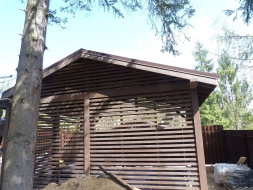 Навес для двух авто ИСТРИНСКИЙ Премиум комплектация, фото 5