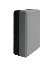 Блок для йоги серый-черный Блок для йоги серый-черный