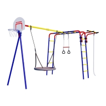 Детский спортивный комплекс для дачи ROMANA Акробат (качели гнездо) Детский спортивный комплекс для дачи ROMANA Акробат (качели гнездо)