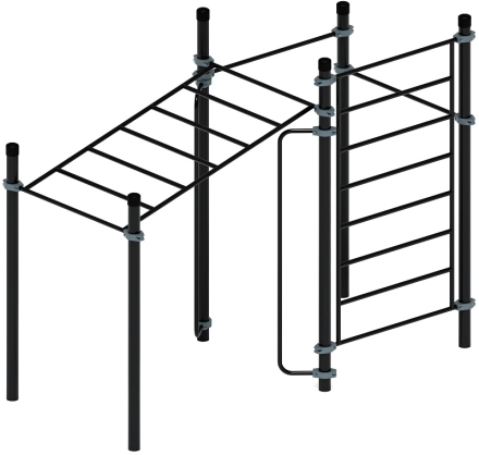 Воркаут ЛОВ 108 серый ВТ 102.12-03, фото 1