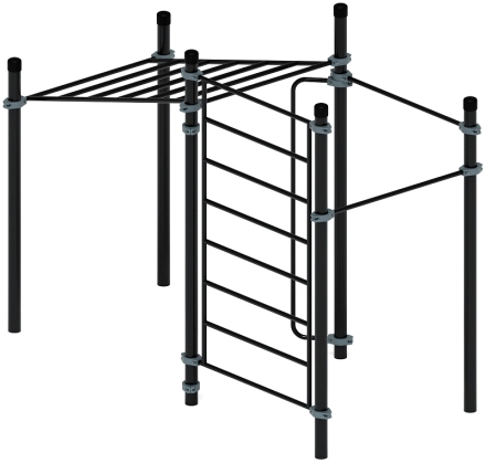 Воркаут ЛОВ 108 серый ВТ 102.12-03, фото 2