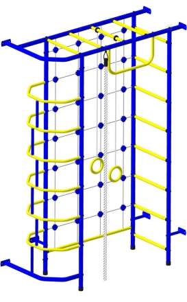 Детский спортивный комплекс (ДСК) &quot;Пионер 9Л&quot;,сине-желтый, фото 1