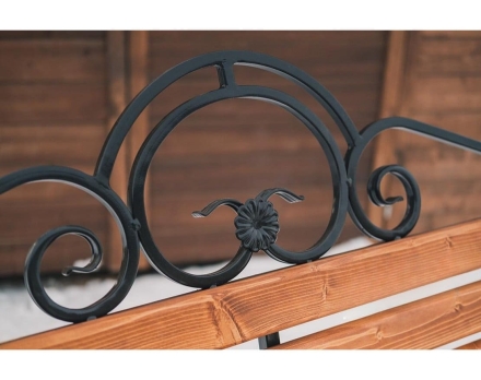 Скамейка TORUDA кованая «Франция» 1,5 м, фото 3