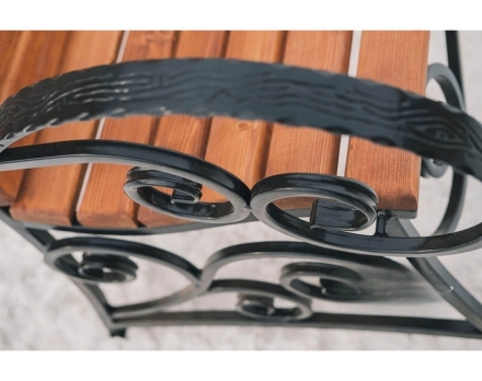 Скамейка TORUDA кованая «Франция» 1,5 м, фото 4