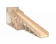 Зимняя горка Snow Fox (скат 10 м) без окраски Зимняя горка Snow Fox (скат 10 м) без окраски