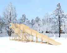 Зимняя горка Snow Fox (скат 10 м) без окраски Зимняя горка Snow Fox (скат 10 м) без окраски