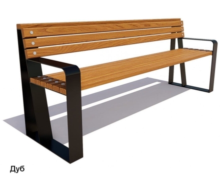 Скамейка уличная Отдых, Сосна 1,2 м, фото 2
