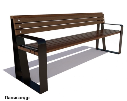 Скамейка уличная Отдых, Сосна 1,2 м, фото 6