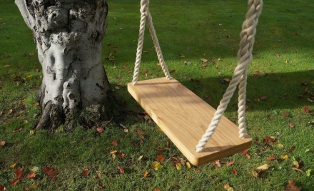Сиденье для качелей из дерева, фото 3