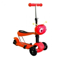 Самокат трансформер Пчелка, красный Самокат трансформер Пчелка, красный