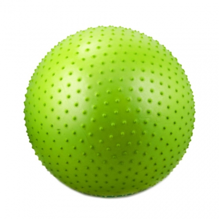 Мяч гимнастический массажный GB-301 (55 см, зеленый, антивзрыв), фото 1