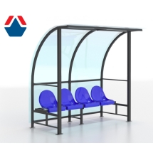 Скамейка для запасных игроков на 4 места (с навесом из поликарбоната)