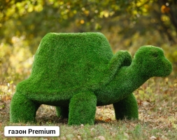 Топиари Черепаха с кашпо, Мудрая газон Premium, фото 1