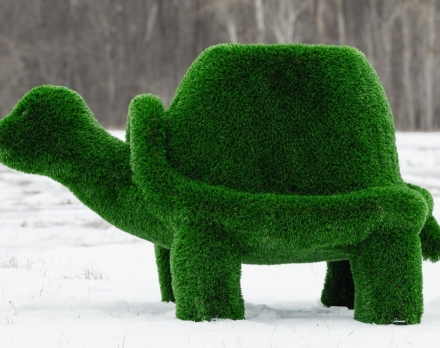 Топиари Черепаха с кашпо, Мудрая газон Premium, фото 8