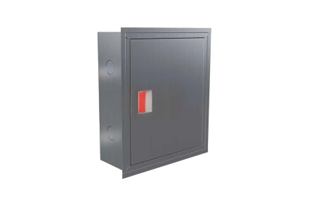Пожарный шкаф ООО Метинтергрупп ШПК-310 ВЗ нержавеющий шлифованный евро-ручка 4687201759683, фото 1