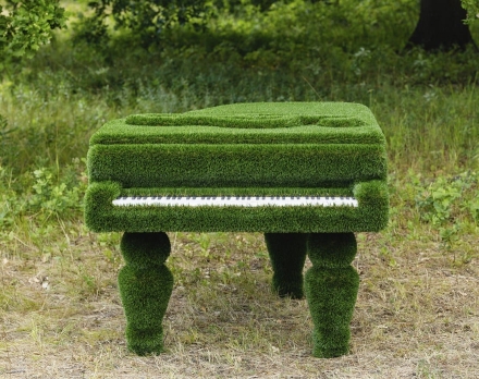 Топиари рояль Софии С пуфом- газон Deluxe, фото 4