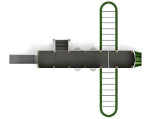 Детская игровая площадка Аэроплан ДИК 1.03.4.01-02.C (Хаки) H=900