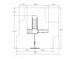Детская игровая площадка Счастливое детство Город ДИК 2.01.02-01 H=1200, фото 5 Детская игровая площадка Счастливое детство Город ДИК 2.01.02-01 H=1200, фото 5