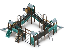 Детская игровая площадка Остров детства (Тайга) (винтовой скат) Н 1200, горка Н 2000 ДИК 2.01.8.02-03, фото 4