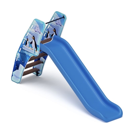 Горка пластиковая - ИО 42.01.01-01 - (голубой скат) Н-1200 (Снежная королева), фото 1