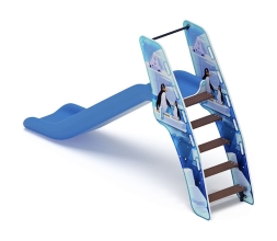 Горка пластиковая - ИО 42.01.01-01 - (голубой скат) Н-1200 (Снежная королева), фото 3