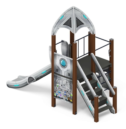 Космопорт (Серый) - ДИК 2.14.08-01 - Игровой комплекс H=1200, фото 3