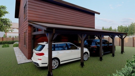 Навес для машин ОТТО Несущий каркас, фото 2