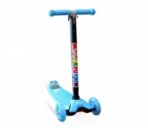 Самокат четырехколесный MAXI PU, синий