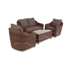 Зона 11 Кон Панна лаунж-зона из искусственного ротанга, цвет коричневый, фото 20