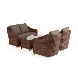 Зона 11 Кон Панна лаунж-зона из искусственного ротанга, цвет коричневый, фото 2