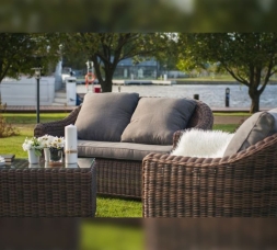 Зона 11 Кон Панна лаунж-зона из искусственного ротанга, цвет коричневый, фото 9