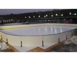 Хоккейная коробка из стеклопластика толщиной 7 мм, с обычными бортами, без ограждения из сетки, размер 56x26 м, фото 3 Хоккейная коробка из стеклопластика толщиной 7 мм, с обычными бортами, без ограждения из сетки, размер 56x26 м, фото 3