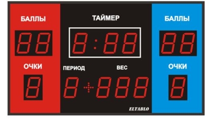 Табло для греко – римской и вольной борьбы №1.Модель ТС-100х13_080-5х5х1b, фото 1