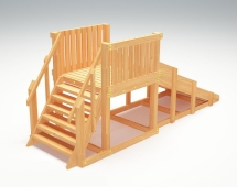 Зимняя деревянная горка “Зима wood” – 1