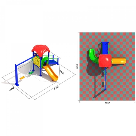 Детская игровая площадка Сочетание 1.2, фото 3
